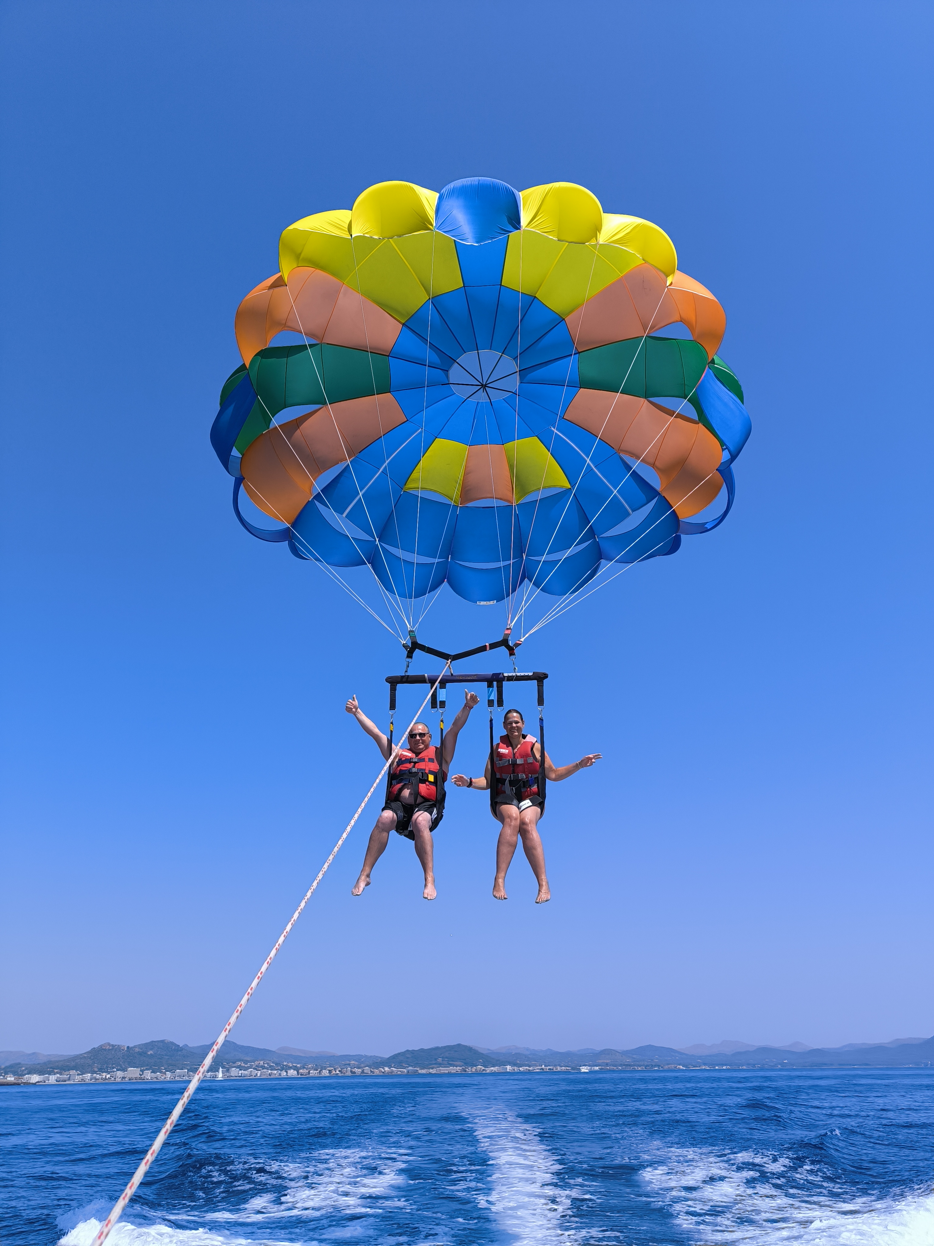 Parasailing in Cala Bona photo 5