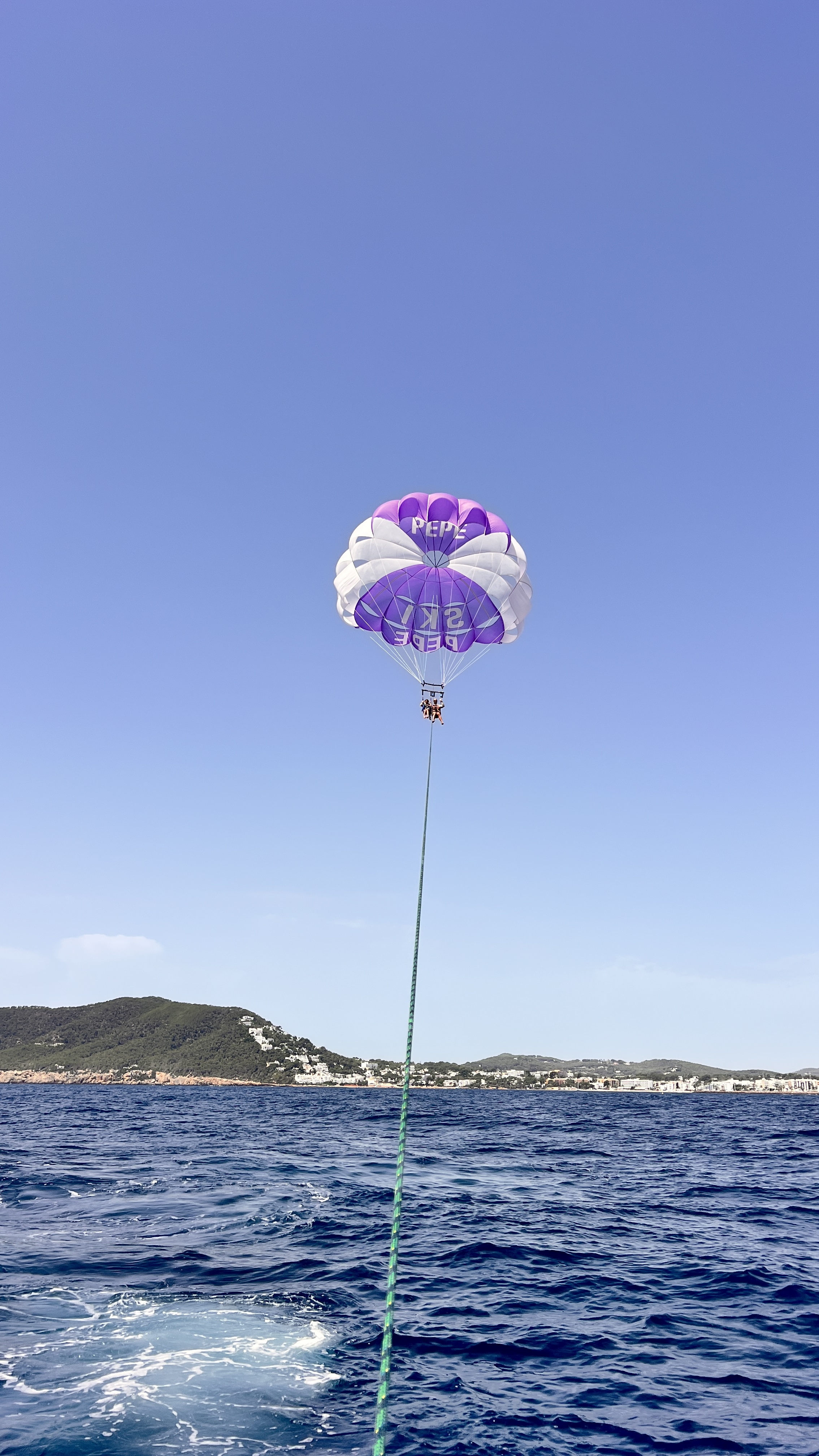 Parasailing in Cala de Bou photo 2