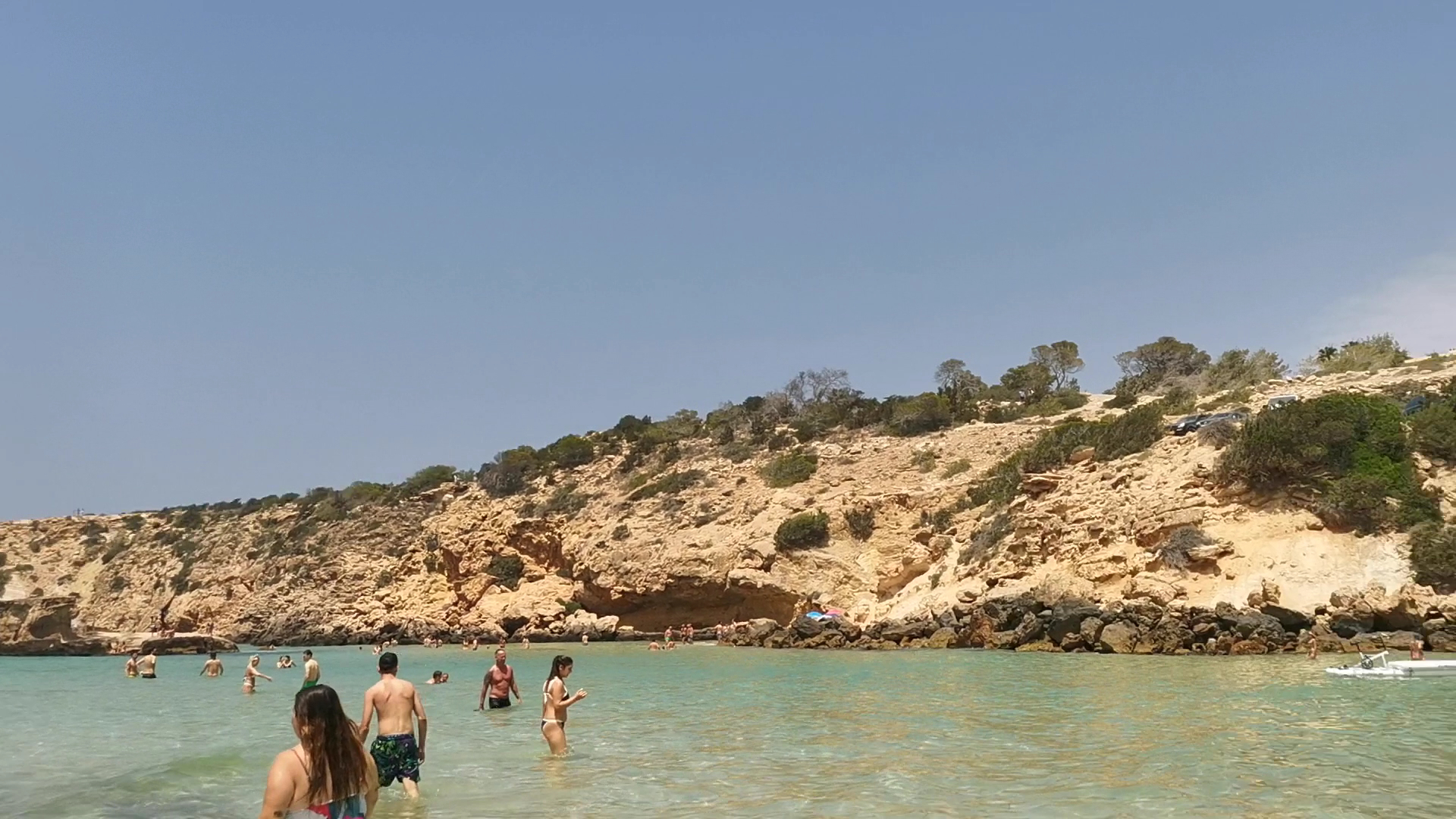 Parasailing in Cala Tarida photo 3