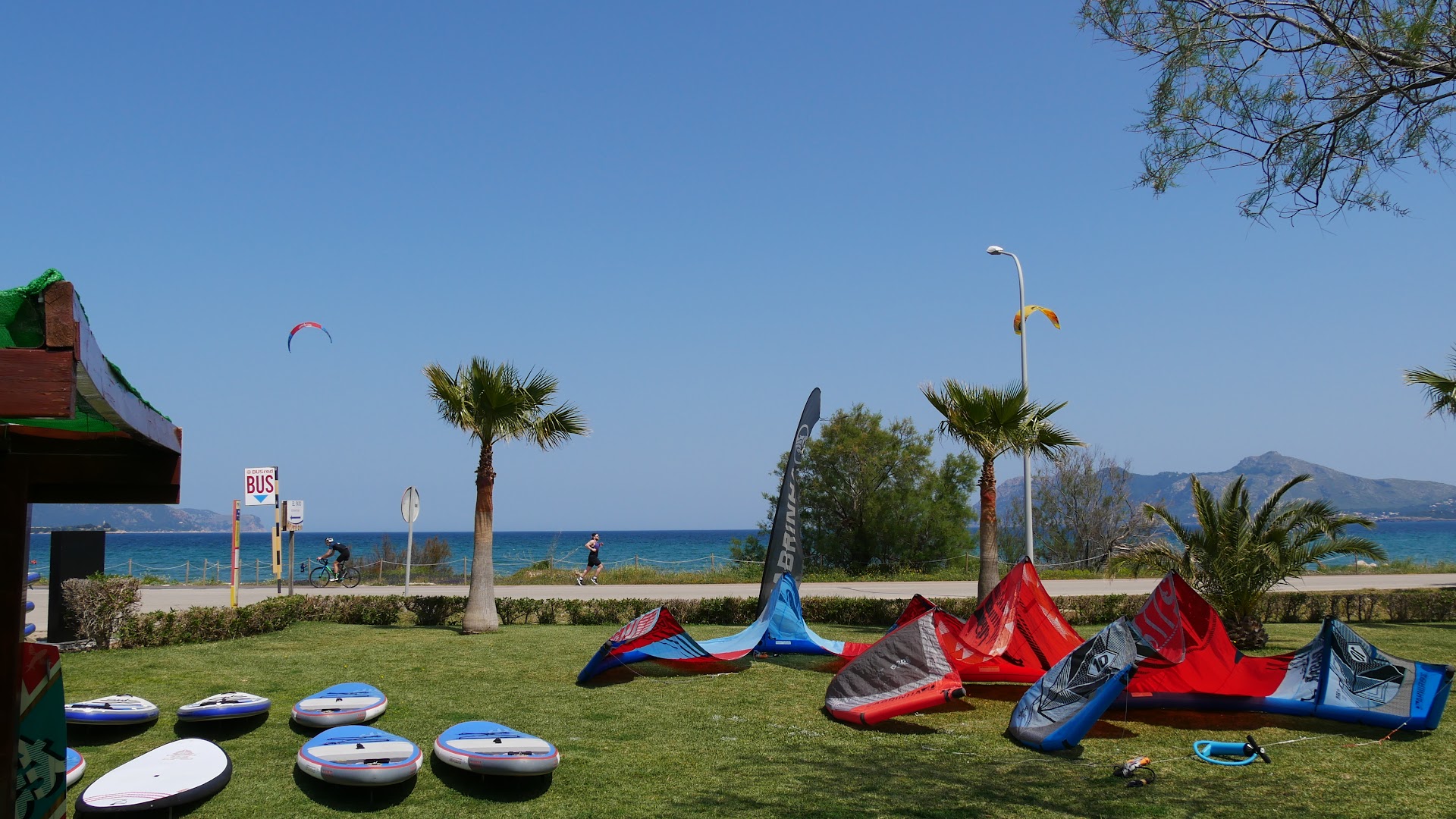 Mallorca Kiteboarding. No longer at this location. Permanently At Hotel Port Blue Club Pollentia