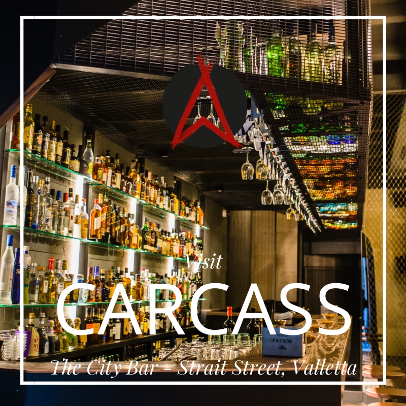 Carcass - The City Bar, Valletta